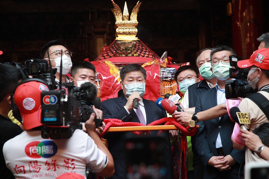 大甲媽祖遶境活動上轎典禮