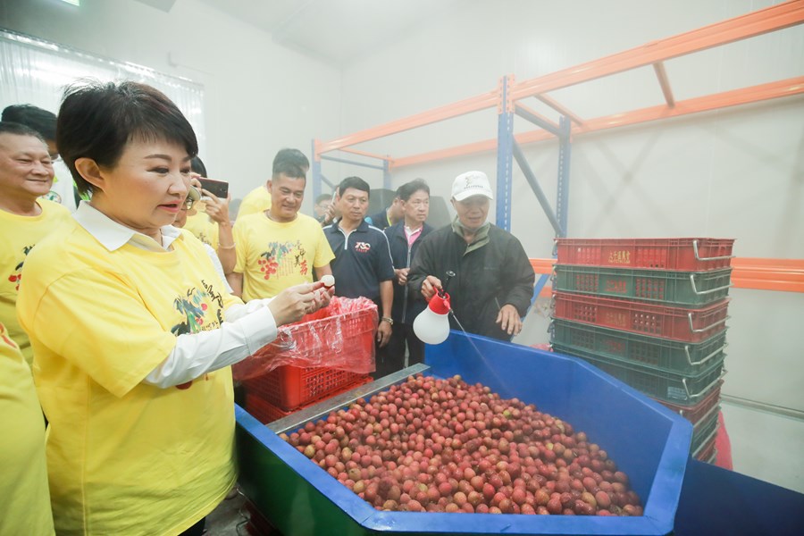 市長參觀參觀冷鏈過程