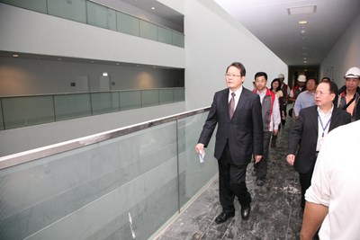 蕭副市長視察議政中心工程進度