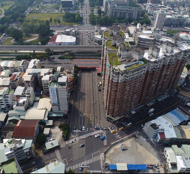 1090921-西南區五權路地下道填平開工典禮-現況空拍圖