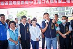 豐原區圓環南路與中正路口天橋拆除工程視察
