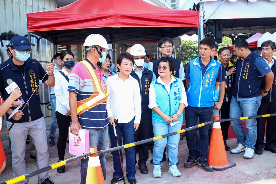 豐原區圓環南路與中正路口天橋拆除工程視察