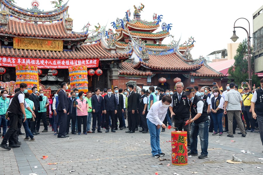 「樂成宮旱溪媽祖遶境十八庄」媽祖起駕儀式