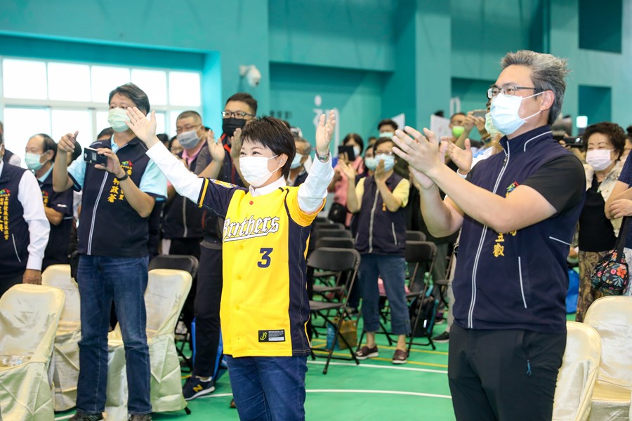 台中市長春國民運動中心開幕記者會