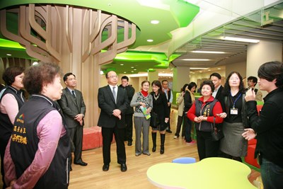 胡市長視察新建國立台中圖書館