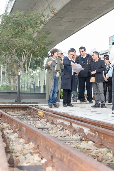 黃秘書長參觀綠空鐵道