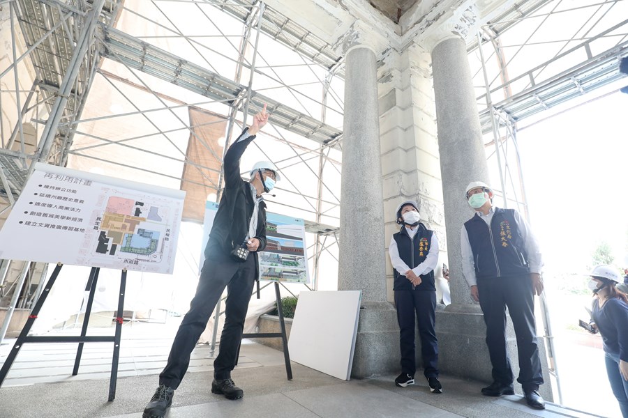 勘查台中州廳修復工程進度