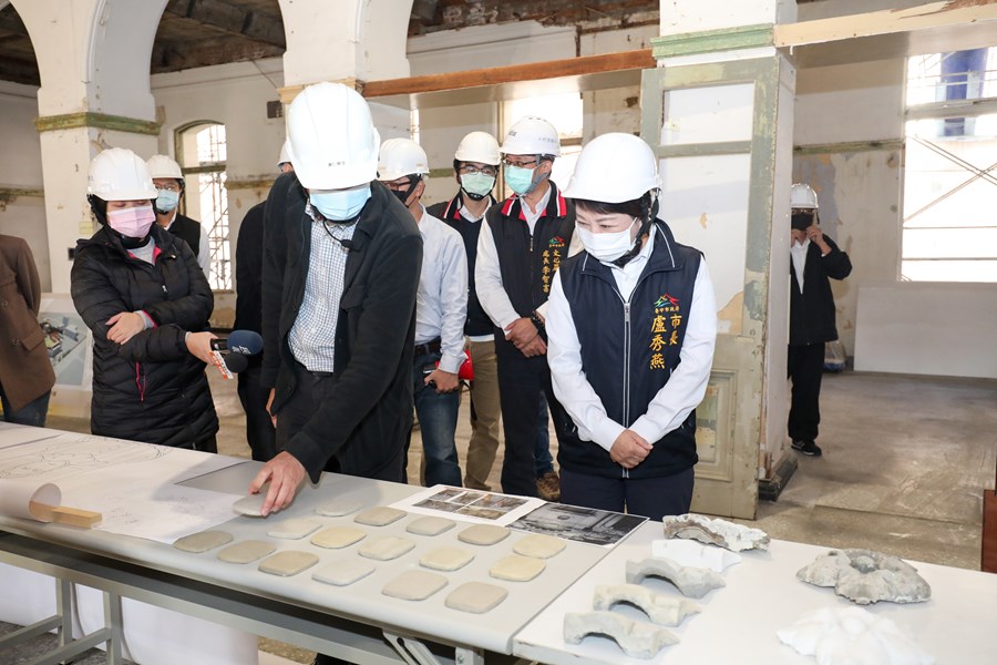 勘查台中州廳修復工程進度