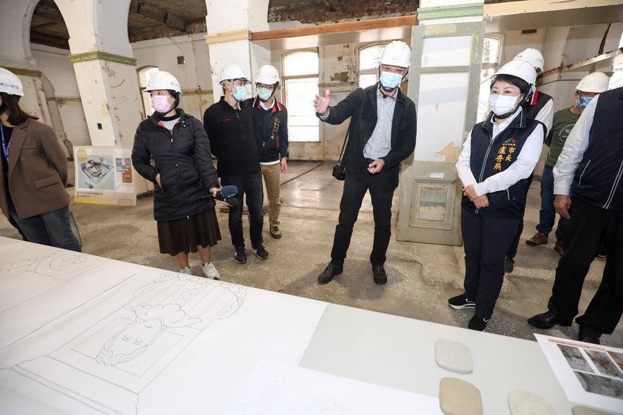 勘查台中州廳修復工程進度