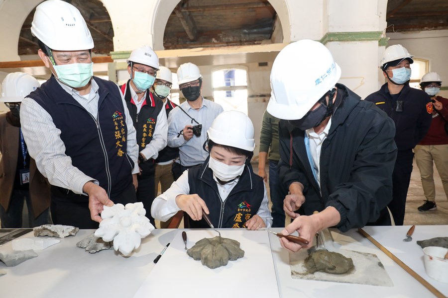 勘查台中州廳修復工程進度