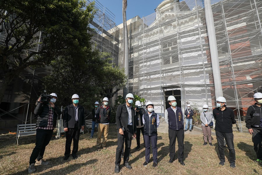 勘查台中州廳修復工程進度