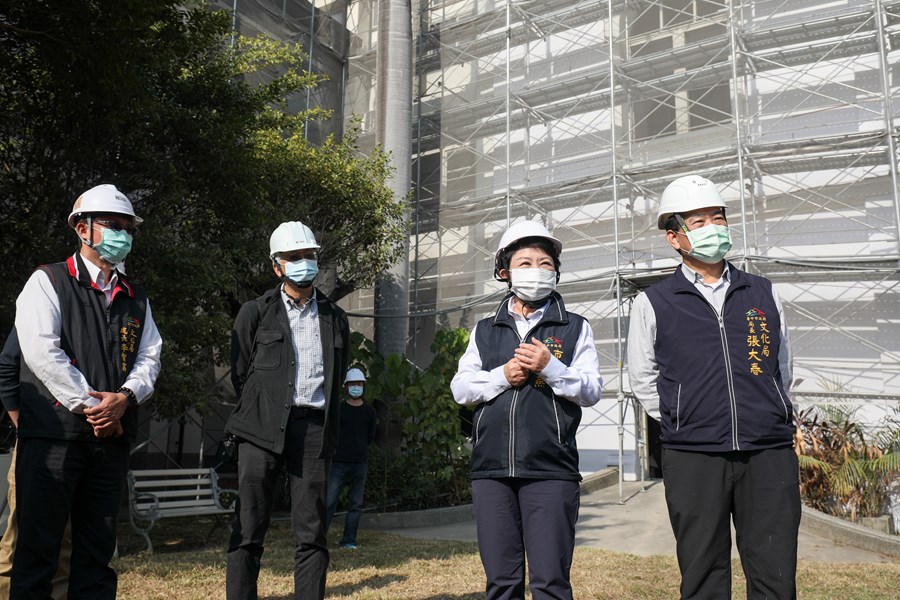 勘查台中州廳修復工程進度