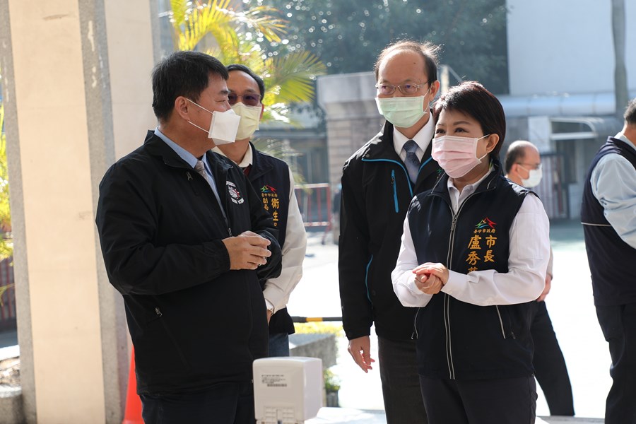 視察大學學測考場防疫應變中心
