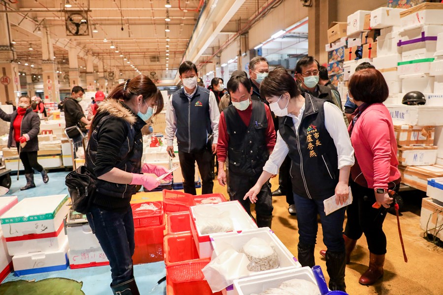 視察台中魚市場