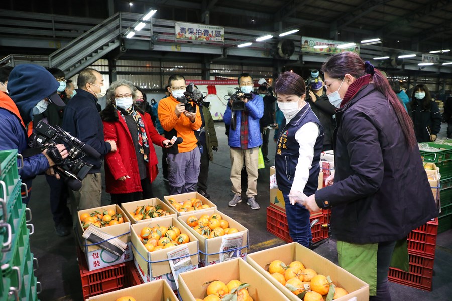 視察台中果菜市場