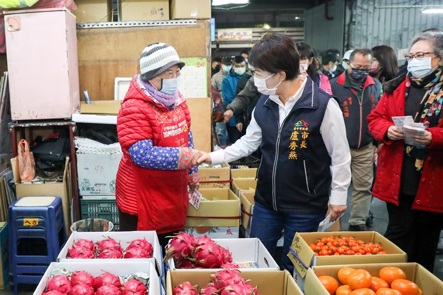 視察台中果菜市場