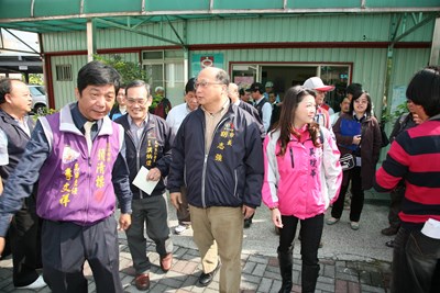 市長視察「烏日區第一九張犁橋、登山橋、自治橋」橋樑改建工程