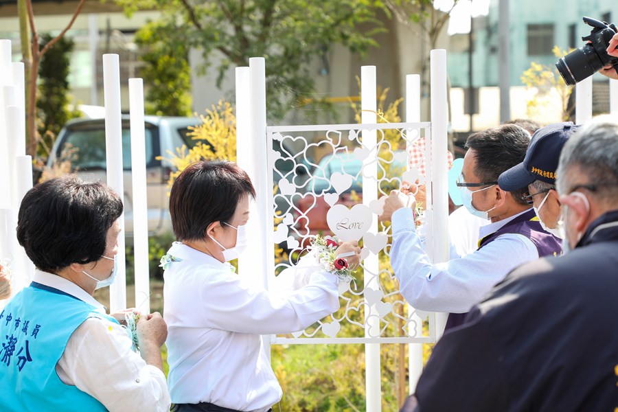 花之道豐原心鎖橋布展計畫完工記者會