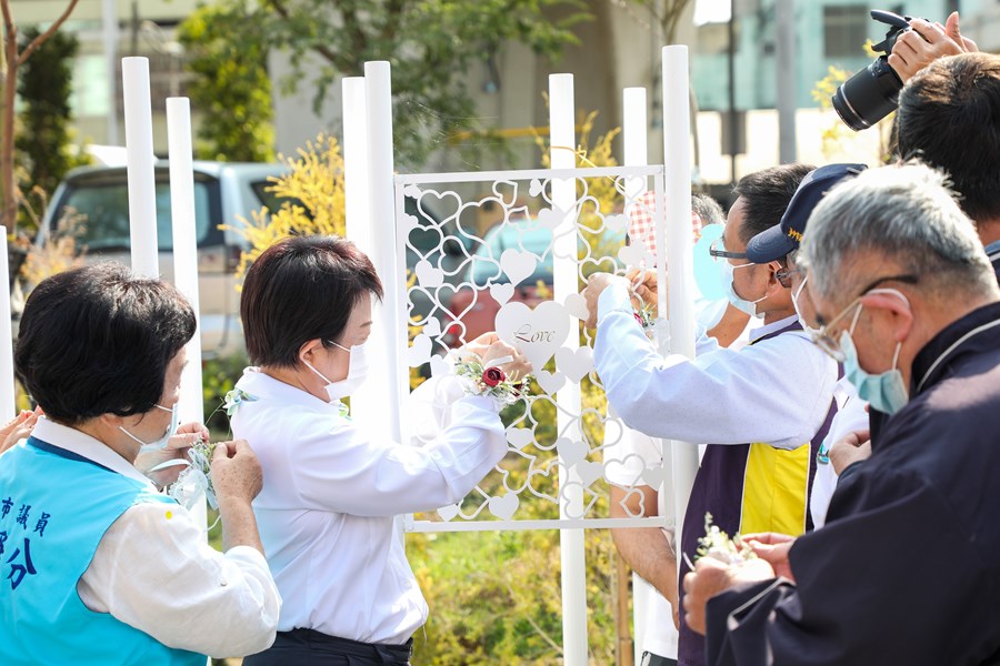 花之道豐原心鎖橋布展計畫完工記者會