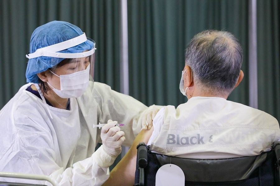 台中疫苗快打站運作情況視察