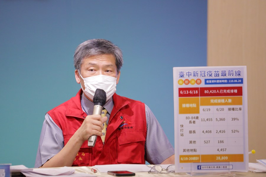 台中市流行疫情指揮中心線上記者會