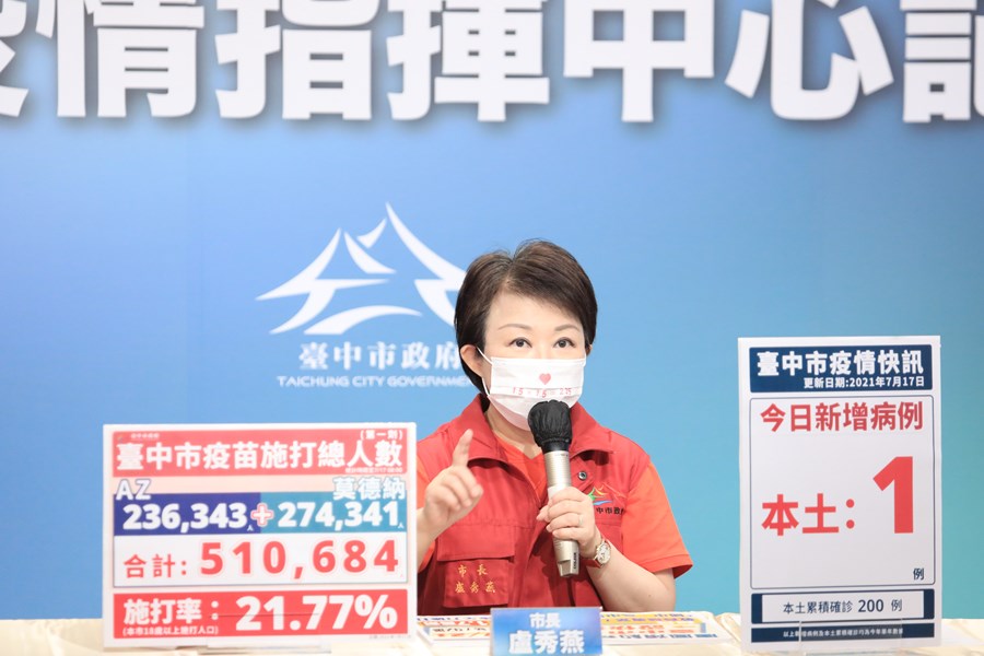 台中市流行疫情指揮中心記者會