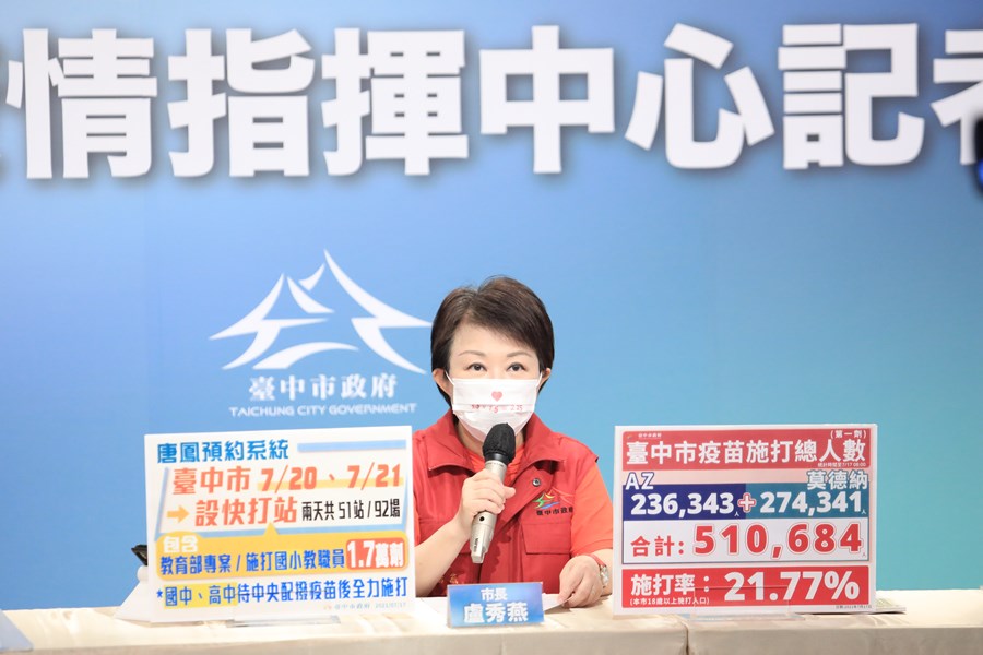台中市流行疫情指揮中心記者會