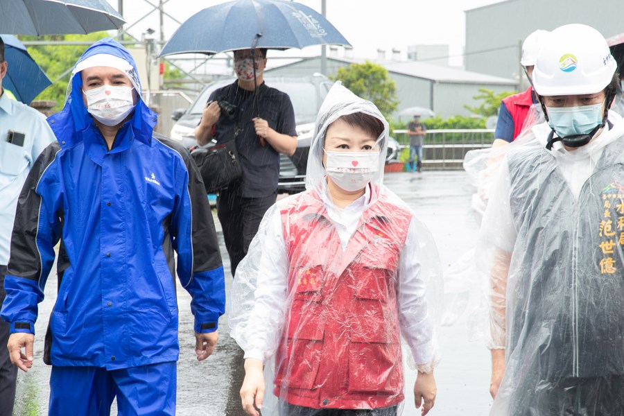 市長視察烏日區五張犁抽水站整備情形