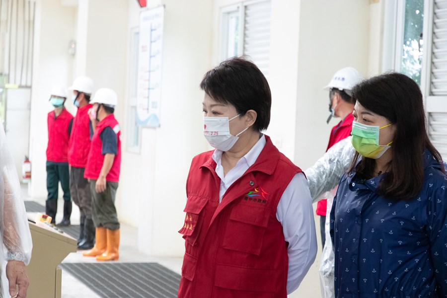 市長視察烏日區五張犁抽水站整備情形