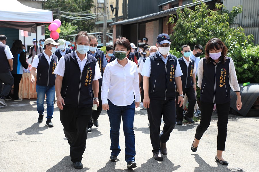 沙鹿區斗潭路南勢溪橋梁工程通車視察