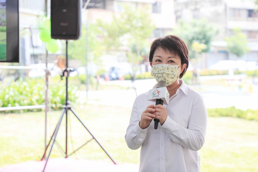 大里區大元公園完工視察