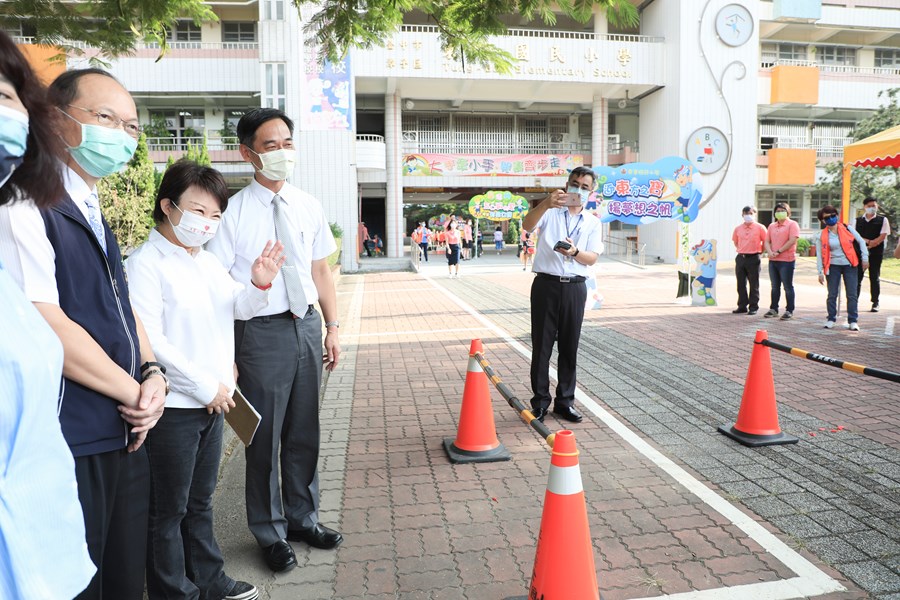 視察110學年度第1學期學校開學日校園防疫措施