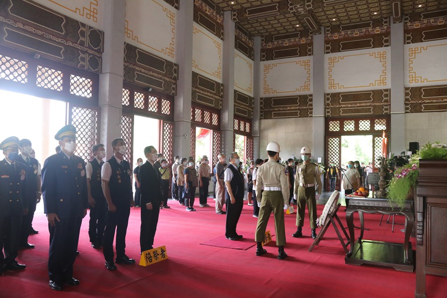 台中市各界110年秋祭國殤典禮暨故袁淳修烈世入祀安位典禮(北區)