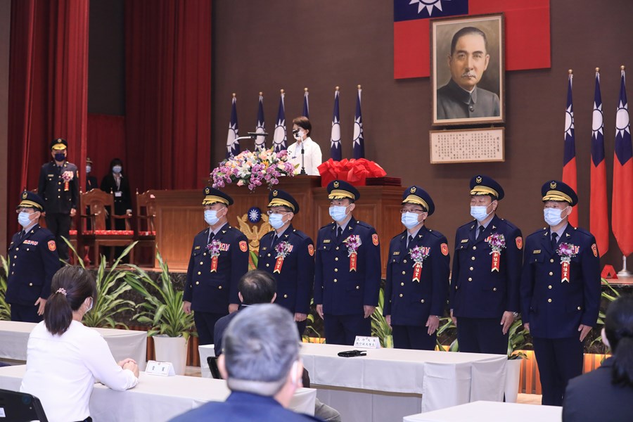 台中市政府警察局卸新任分局長、大隊長聯合交接典禮