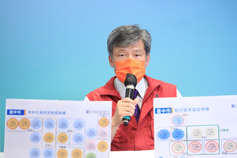台中市疫情指揮中心記者會