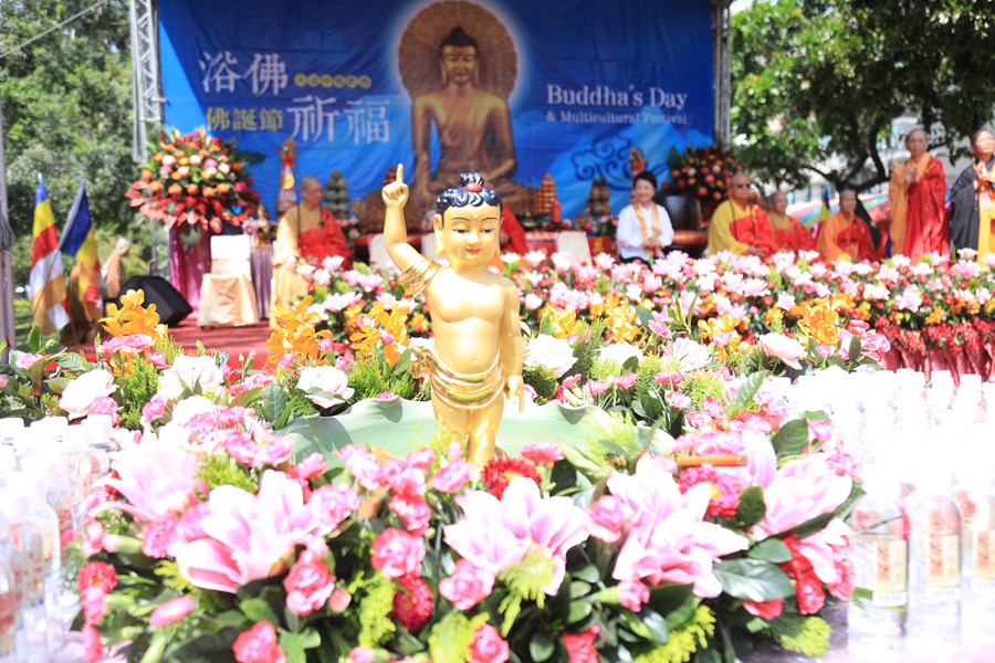 大台中佛教會慶祝112年度佛誕節舉行佛教會所屬各寺院聯合「浴佛法會典禮」--TSAI (15)