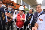 市長視察台中捷運受民間工程波及事故現場--TSAI (1)