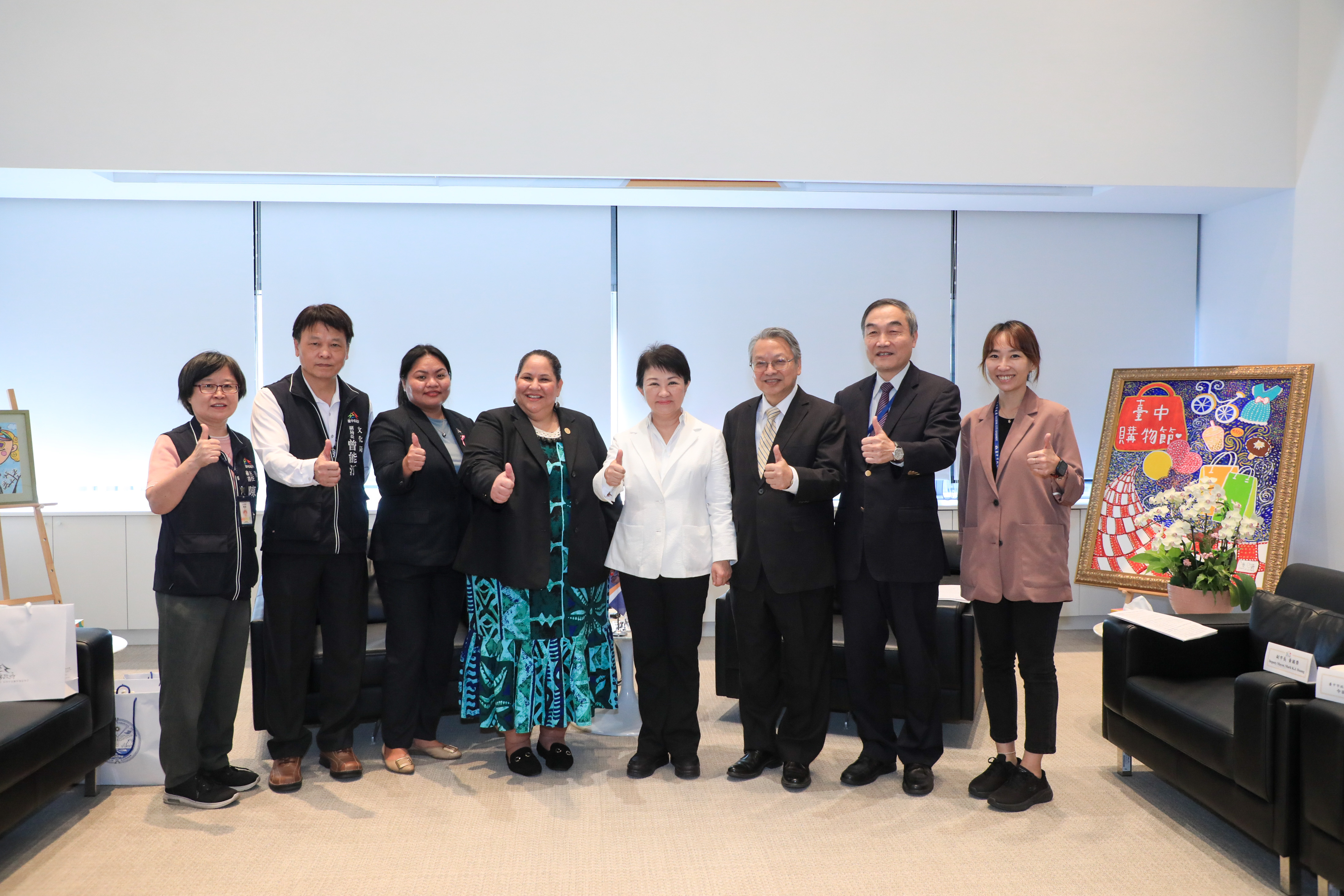 臺中市政府新聞局-新聞照片-馬紹爾群島共和國大使館卡蒂爾大使等人蒞府拜會