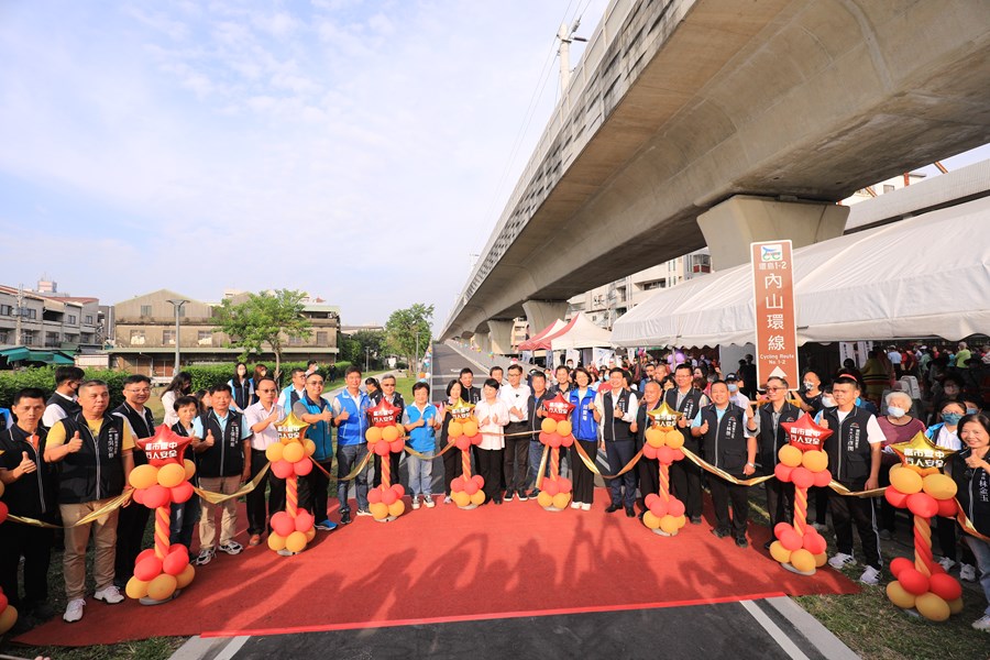 「鐵道路廊台3跨越自行車橋工程」完工視察祈福典禮--TSAI (88)
