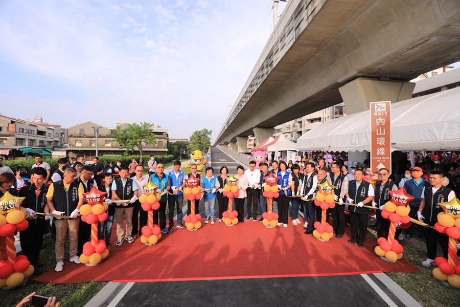 「鐵道路廊台3跨越自行車橋工程」完工視察祈福典禮--TSAI (93)
